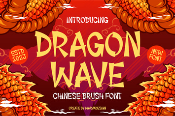 Dragon Wave - Modern Chinese Brush Font