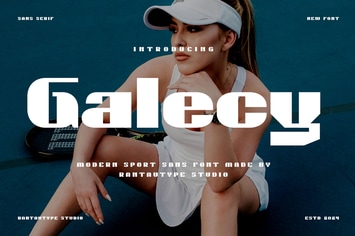 Galecy Modern Sport Font