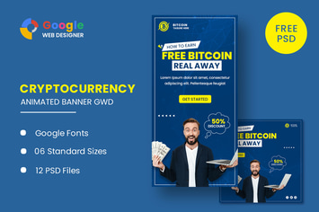 Bitcoin Banner Animated Banner Google Web Designer