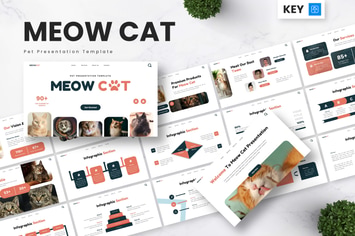 Meow Cat - Pet Keynote Templates