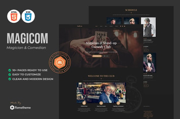 Magicom - Magician & Comedian HTML Template
