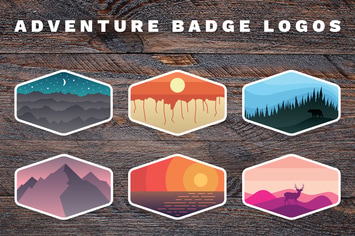 Outdoor Adventure Badge Logos