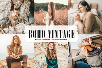 Boho Vintage Mobile & Desktop Lightroom Presets