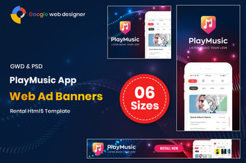 Play Music App Banners GWD