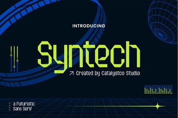 Syntech Futuristic Sans Serif Font