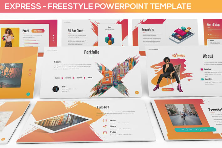 Express - Freestyle Powerpoint Template