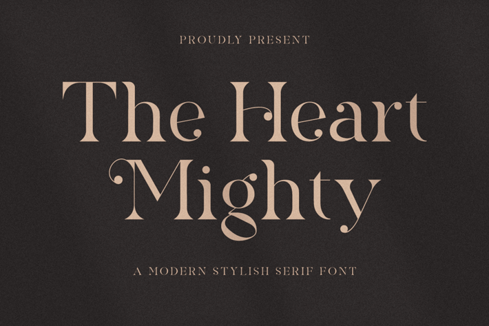 The Heart Mighty - Elegant Serif Font