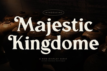 Majestic Kingdome A New Display Serif Font
