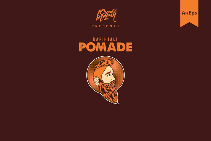 Pomade Logo Template