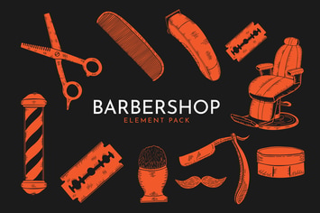Barbershop Set - Vector
