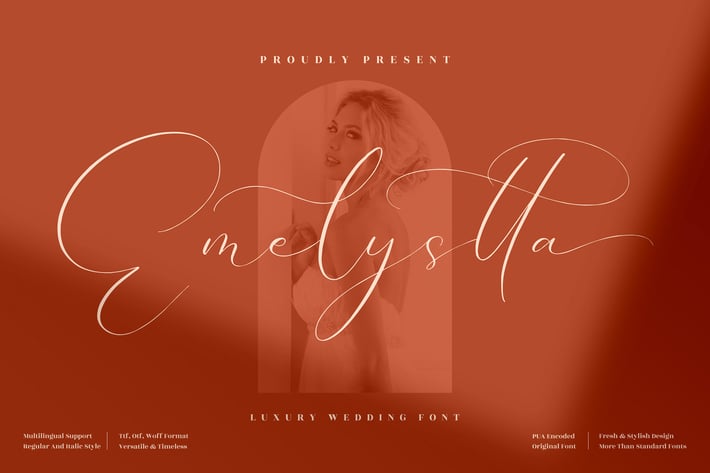 Emelystta Wedding Script Font