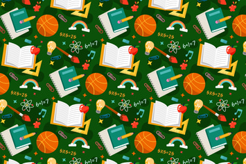 School Pattern Background