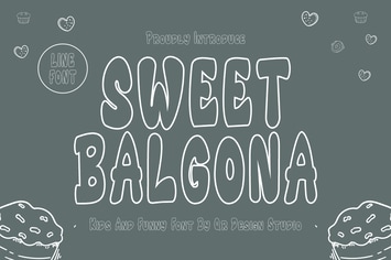 Sweet Balgona - Outline Font