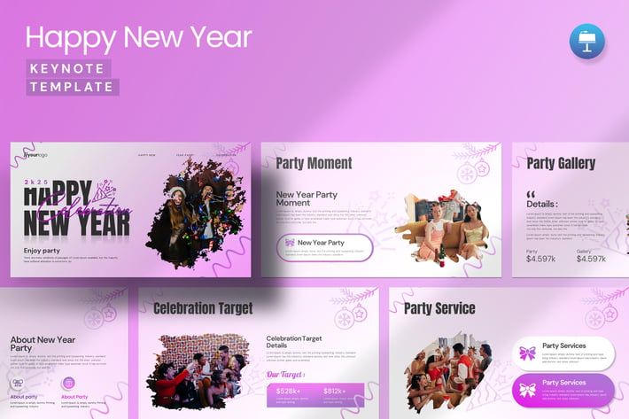 Happy New Year Keynote Template