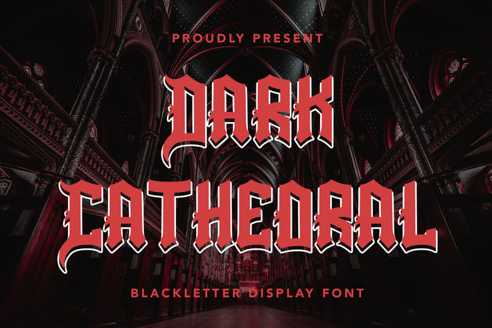 DarkCathedral - Blackletter Display Font