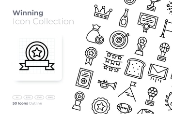 Winning Outline Icon