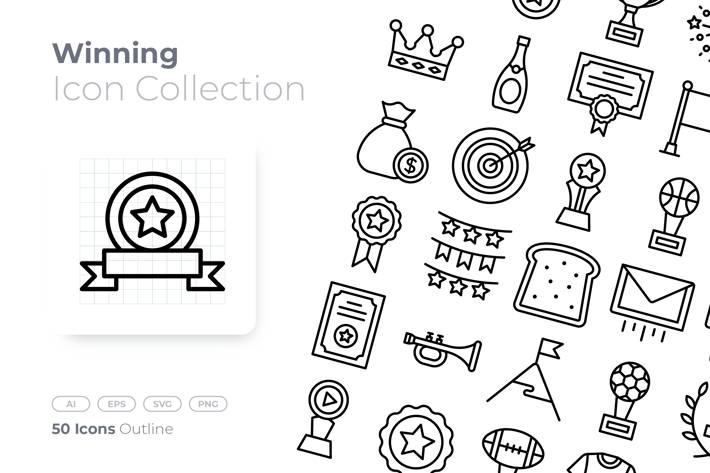 Winning Outline Icon