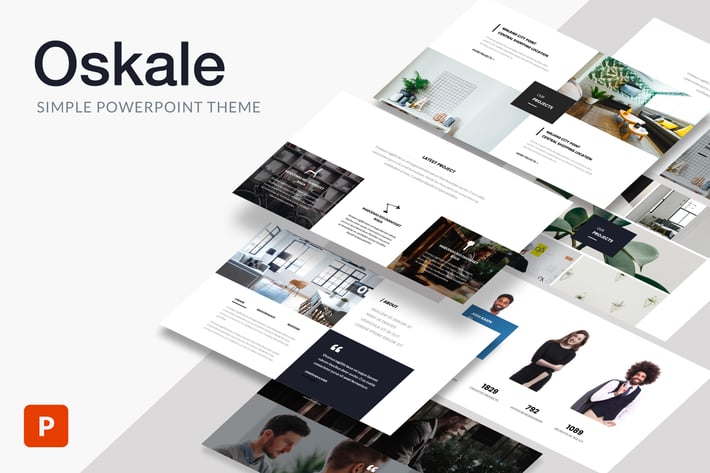 Oskale - Minimal Theme Powerpoint