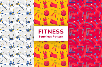 Fitness Seamless Pattern