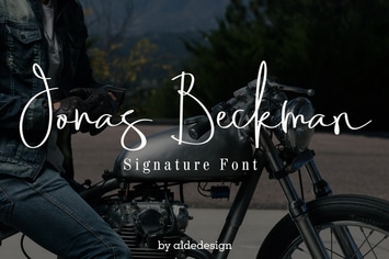 Jonas Beckman - Two Signature Fonts