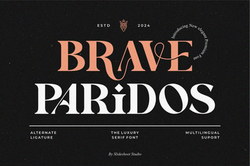 Brave Paridos || Elegant Serif Font