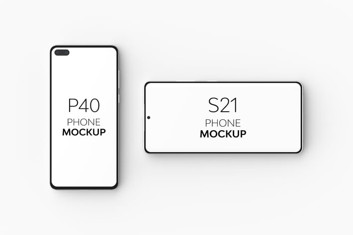 P40 Phone & S21 Phone Mockup
