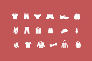 18 Male Clothes Icons