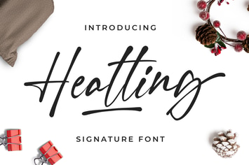 Heatting - Signature Font