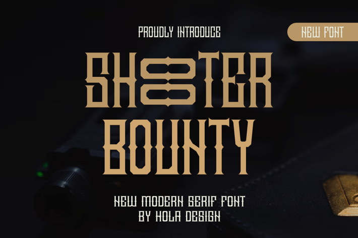 Shooter Bounty - Military Serif Font