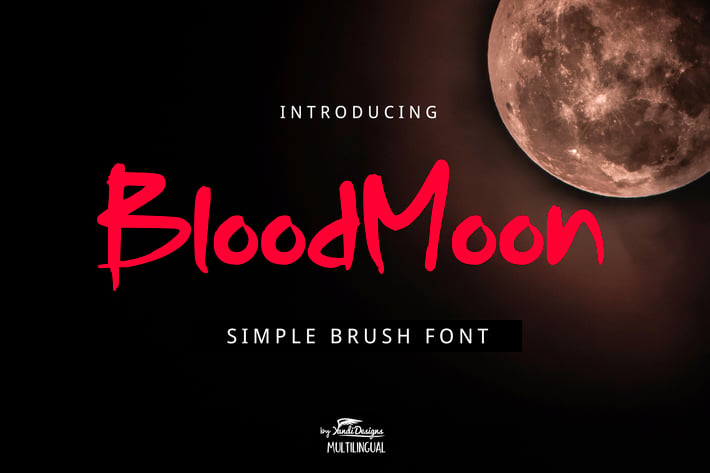 Blood Moon Font