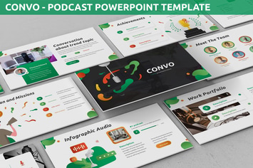 Convo - Podcast Powerpoint Template