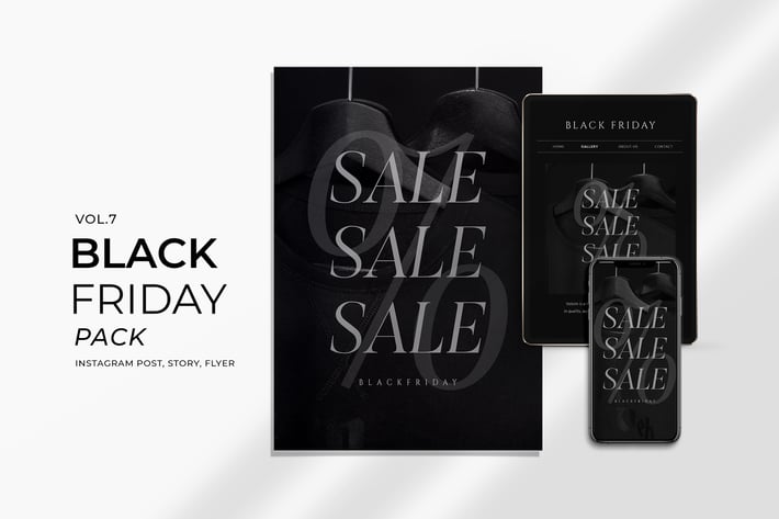 Black Friday Promotion Flyer and Instagram Vol. 7