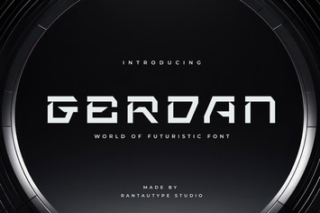 Gerdan Tech Futuristic Font