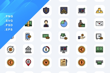Banking Money Icons