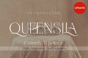 Queensila - Comely Styled Serif Font 