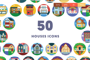 50 Houses Icons