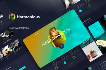 Harmonious - Portfolio PSD Template