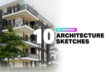 10 AI Architecture Sketch Photoshop Actions