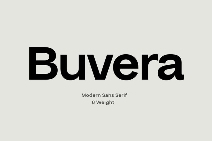 Buvera Sans Serif Family