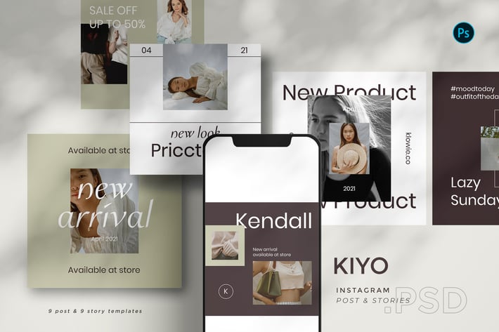 Kiyo - Instagram Template Set