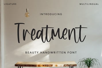 Treatment - Beauty Handwritten Font