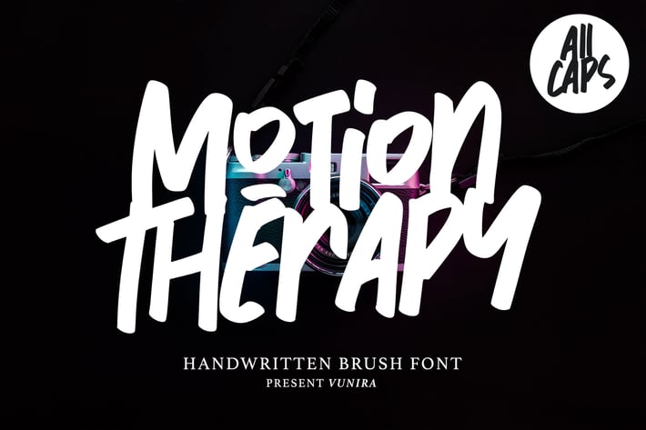 Motion Therapy | Handwritten Brush Font