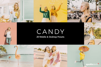 20 Candy Lightroom Presets & LUTs