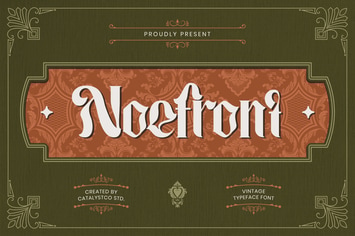 Noefront Vintage Typeface Font