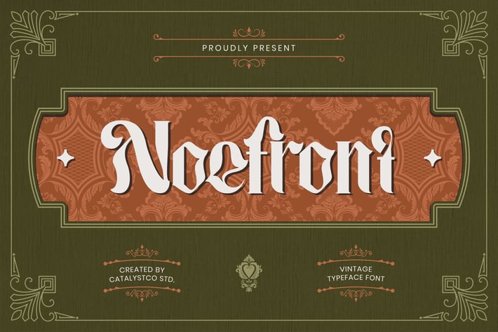 Noefront Vintage Typeface Font