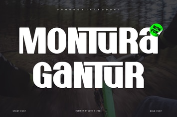 Montura Gantur - Modern Sans Font