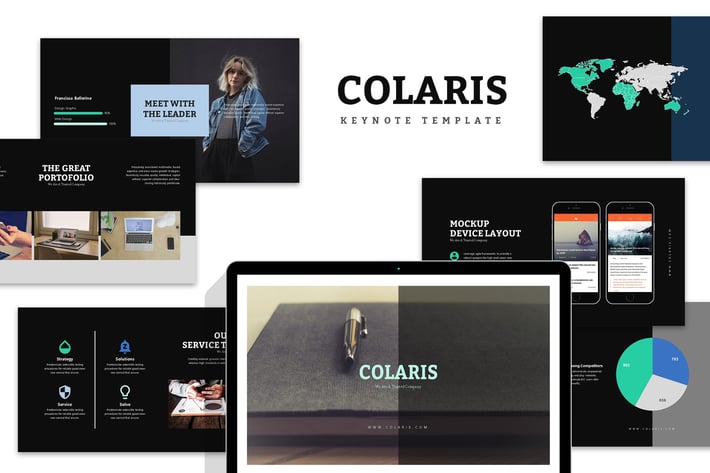 Colaris : Minimal Business Profile Keynote