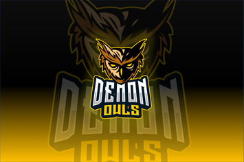 Demon Owl Sport and Esport Logo Template 