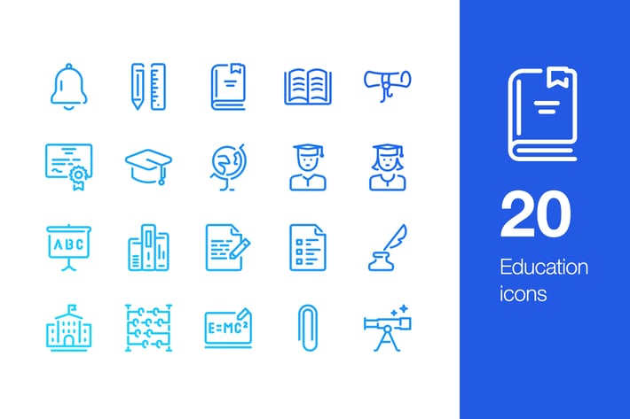 20 Education icons
