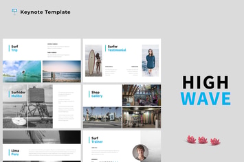 High Wave - Surfing Keynote Template
